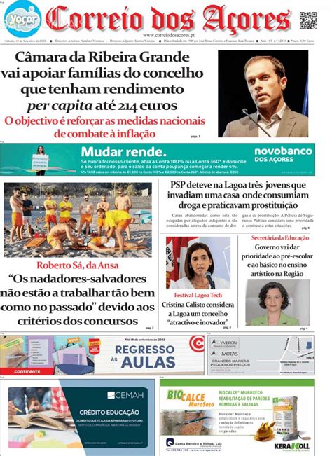 Capa Correio Dos A Ores De