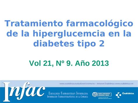 PPT Tratamiento farmacológico de la hiperglucemcia en la diabetes