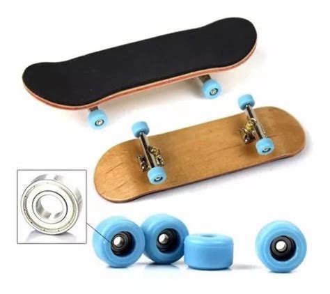 Fingerboard Profissional De Madeira Rolamento Skate Dedo Mercadolivre