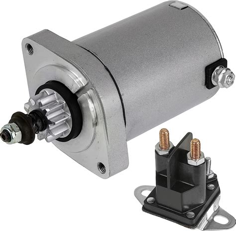 Caltric Starter With Relay Solenoid Compatible With John Deere X300 X300r X304 X305r