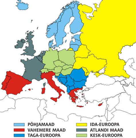 Euroopa regioonid - Geograafia - 9. klass | TaskuTark