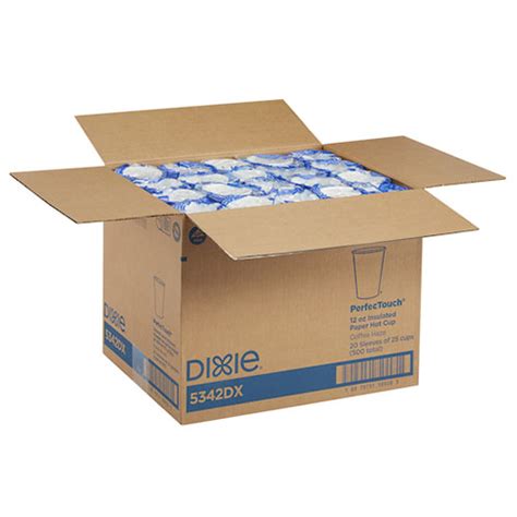 Dixie PerfecTouch Hot Cups Paper Oz Coffee Dreams Design Fits Large Lids CT WB Mason