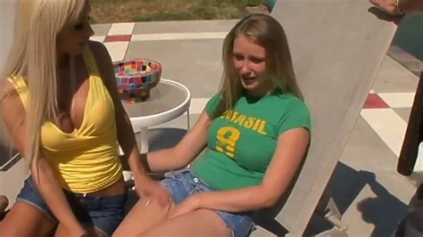 Two Sex Starved Mistresses Fuck One Tied Up Dude With A Big Penis