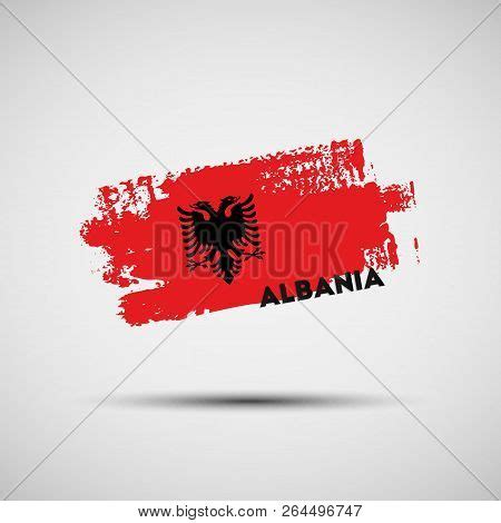 Flag Albania. Vector Vector & Photo (Free Trial) | Bigstock