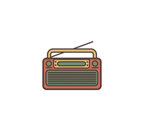 Radio Retro Icon Vector Design 41436916 Vector Art At Vecteezy