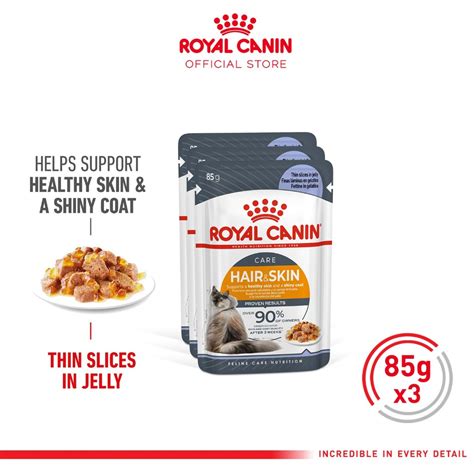 Jual Royal Canin Hair Skin In Jelly 85g X 3 Pouches Wet Makanan