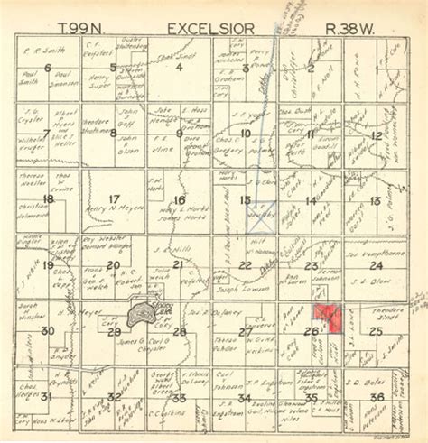 Townships Maps Iagenweb Dickinson County Iowa