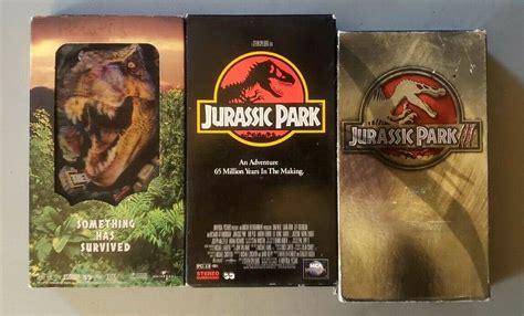 Mavin 3 Jurassic Park VHS Tapes The Lost World Jurassic Park