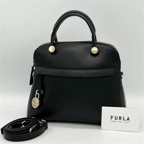 Furla ️極美品 Furla パイパー ハンドバッグ 2way ドーム型 ブラックの通販 By Fabiolabrands