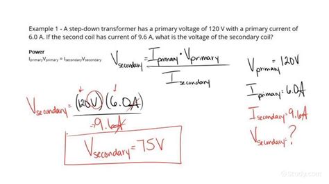 How To Calculate The Voltage Through Transformers Using Current