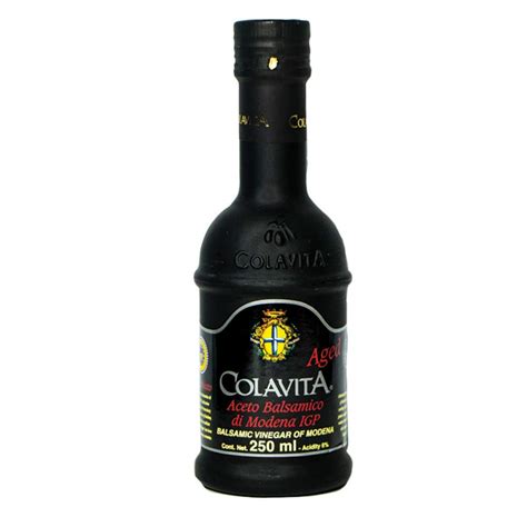 Colavita Aged Balsamic Vinegar Bottle 250 Ml With Colavita 100 Extra Virgin Oil Cold