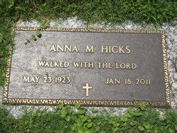 Anna Mae Wright Hicks 1923 2011 Find A Grave Memorial