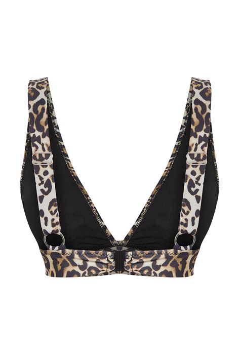 Trendyolmilla Leopar Desenli Üçgen Core Bikini Üstü TBESS BU Fiyatı Yorumları Trendyolmilla