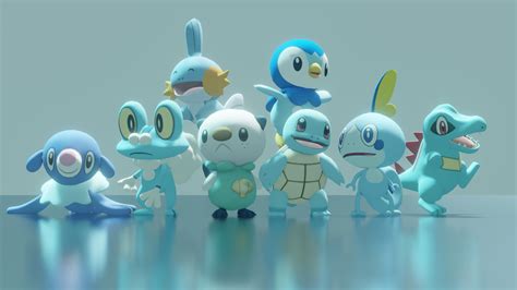 Pokemon All Water Starters