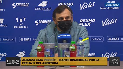 Qué Dijo Carlos Bustos Tras Derrota De Alianza Lima Que Lo Deja Fuera