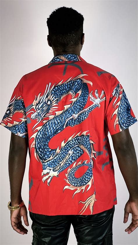 Vintage Red Dragon Shirt