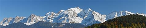 Vue Panoramique Sur Le Massif Du Mont Blanc Paysages Magnifiques Mount