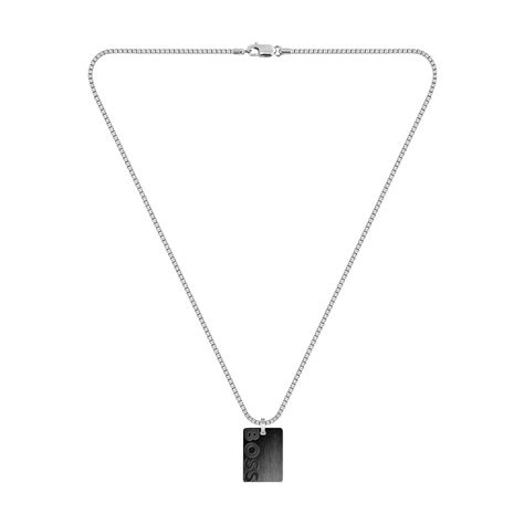 Collier Boss Homme En Acier Argent Suisses