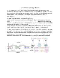 La Materia E I Passaggi Di Stato Docsity