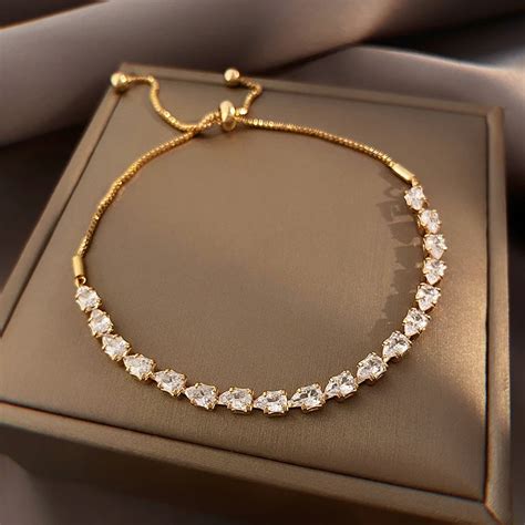 Bracelet R Glable Pour Femme Bijoux De Mode Atmosph Re Simple Luxe