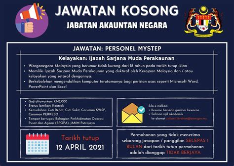 Iklan Jawatan Jabatan Akauntan Negara Portal Kerja Kosong Graduan