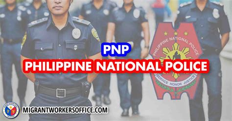 What Is Pnp Philippine National Police Migrant Workers Office