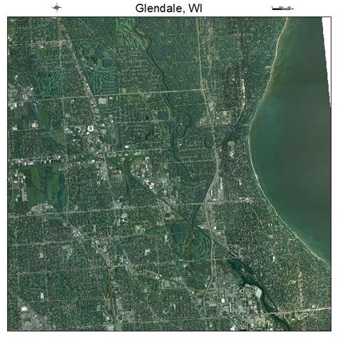 Aerial Photography Map of Glendale, WI Wisconsin