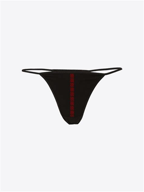 Limited Edition Monogram Red Lines Spandex Thong Bikini Ferraro Ferrari