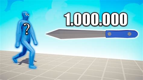 1 000 000 DAMAGE KNIFE Vs RANDOM UNITS TABS Totally Accurate Battle