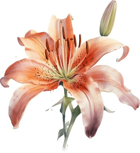 Asiatic Lily Over Royalty Free Licensable Stock Illustrations