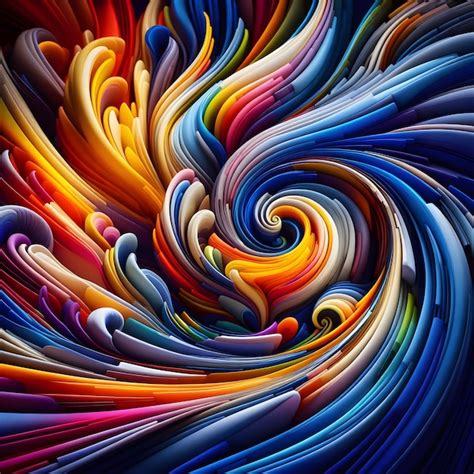 Premium Photo | Vibrant Abstract Colorful Sculptures Captivating Art