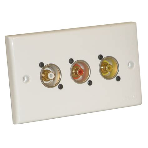 Offline Eagle Av Twin Wall Plate With X Phono Connectors Gear Music