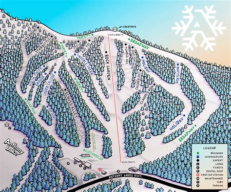 Maps & Stats - Anthony Lakes Mountain Resort