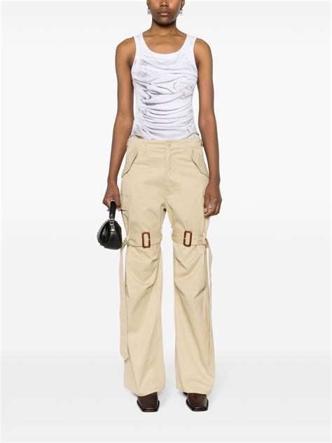 R13 Wide Leg Cotton Cargo Trousers Farfetch