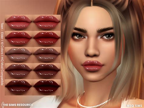 Lipstick NB57 By MSQSIMS Created For The Sims 4 Emily CC Finds