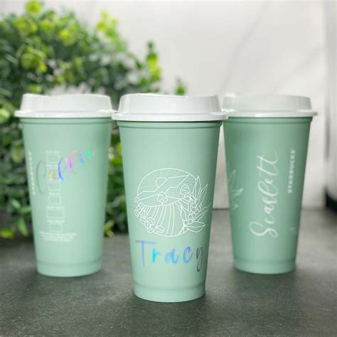 Starbucks Earth Day Hot Cup Personalized Reusable Cup Etsy Personalized Cups Starbucks