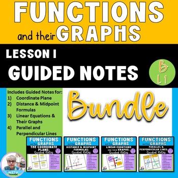 Coordinate Plane And Linear Equations Guided Notes Bundle By Math