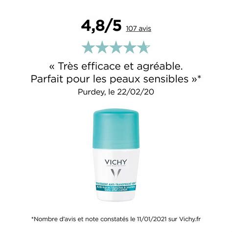 VICHY Deodorant Roll On Anti Transpirant 48 H 50 Ml Redcare Apotheke