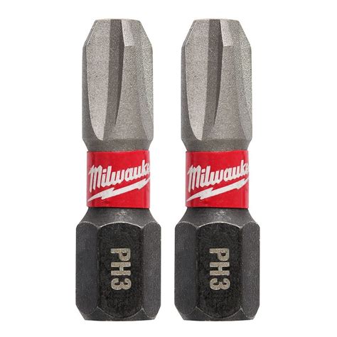 Milwaukee Tool Shockwave Impact Duty 1 In Phillips 3 Alloy Steel