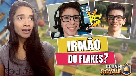 JOGUEI NA CONTA DO IRMÃO DO FLAKES POWER CLASH ROYALE YouTube