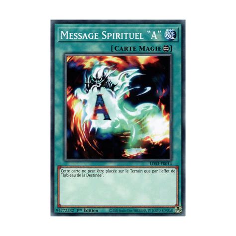 Message Spirituel A Lds Fr Carte Yu Gi Oh L Unit