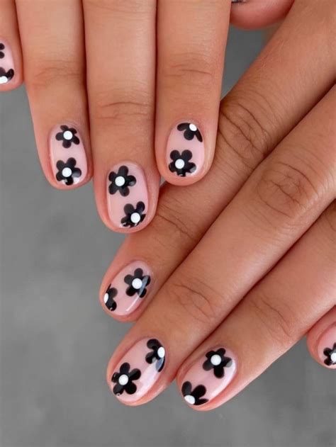 75 Simple Flower Nail Designs Perfect For Spring White Nail Designs