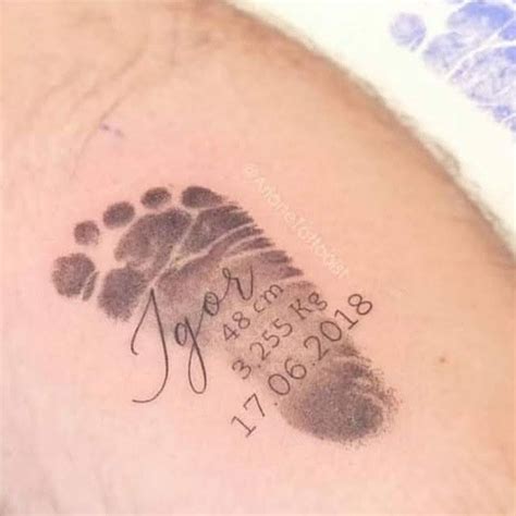 Pin By Mara On Tatoo Baby Tattoo Designs Baby Tattoos Footprint Tattoo