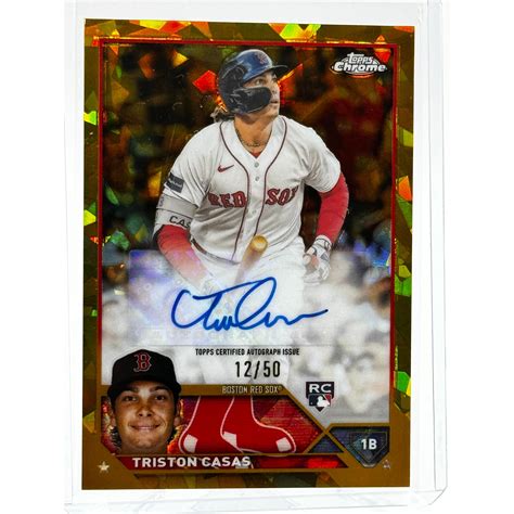 Topps Chrome Update Sapphire Triston Casas Gold Auto Rookie