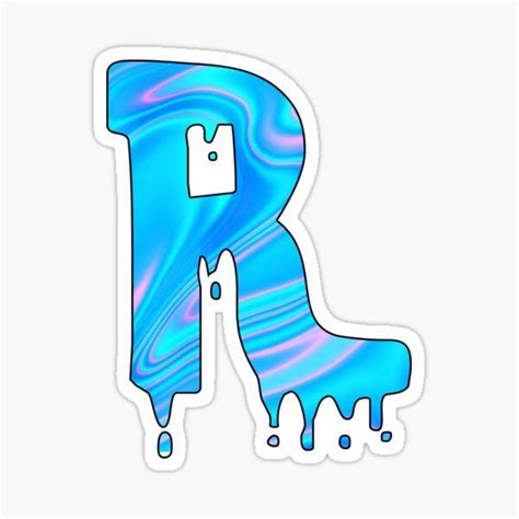 Letter R Holographic Stickers For Sale Cool Lettering Letter R Tie