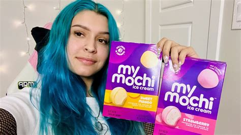 Asmr Mochi Ice Cream Mango Strawberry Flavor 🍡 Youtube