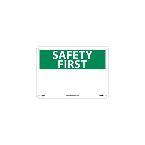 Nmc Sf Safety First Sign Heading Only