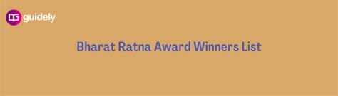 Bharat Ratna Award Winners List In India 2025 Pdf