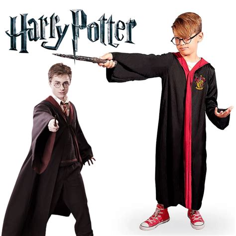 Fantasia Capa Do Harry Potter Infantil Casa Grifinória Cosplay