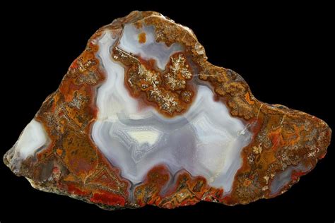 Colorful Polished Agate Slab Kerrouchen Morocco For